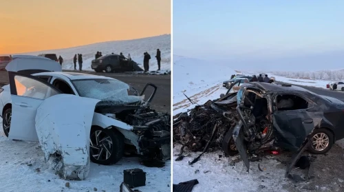 Almaty-Bishkek tas jolyndaǵy jol apatynan úsh adam qaza tapty