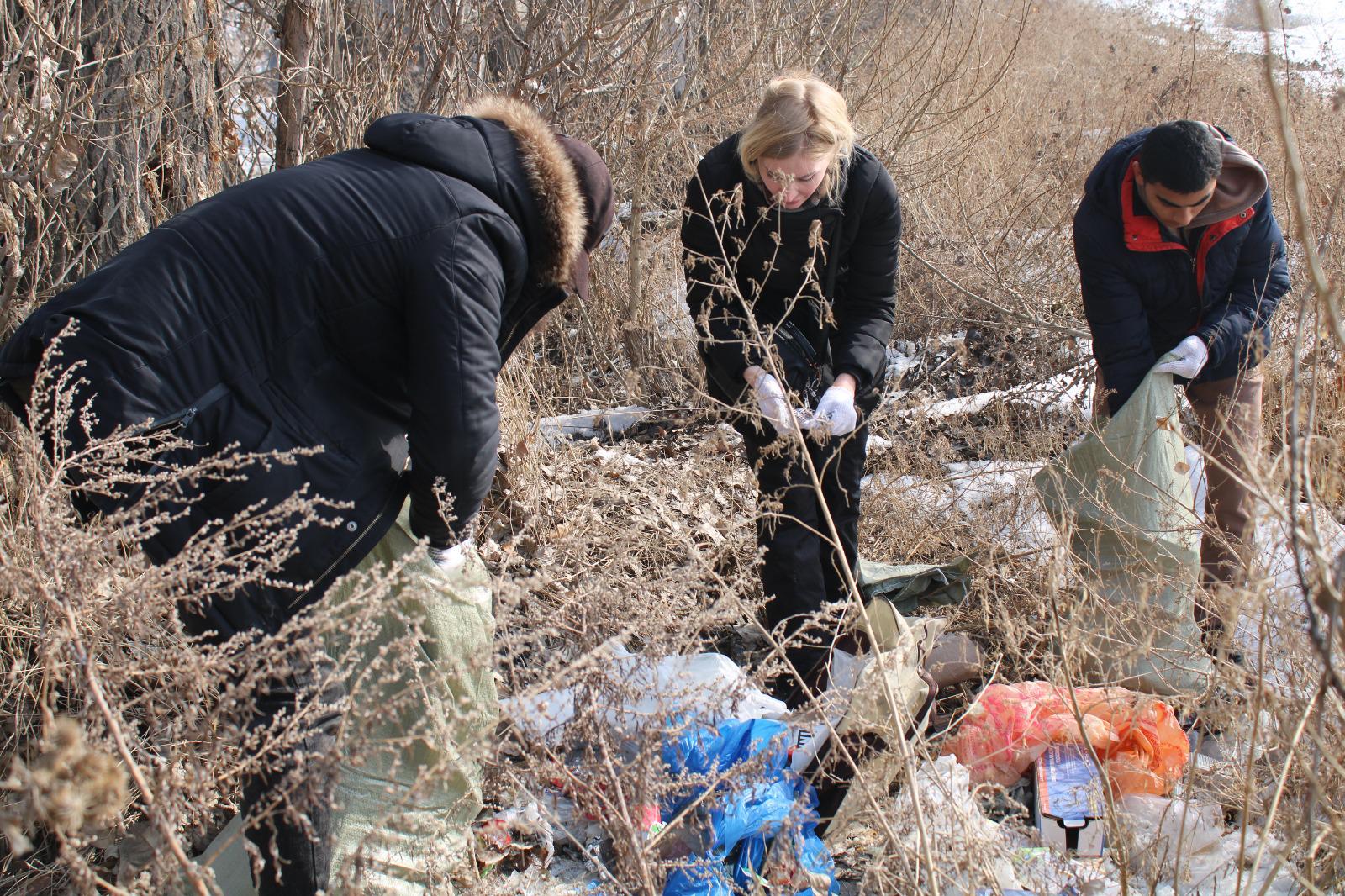 Ekoaksııa aıasynda 6 tonna qoqys shyǵaryldy