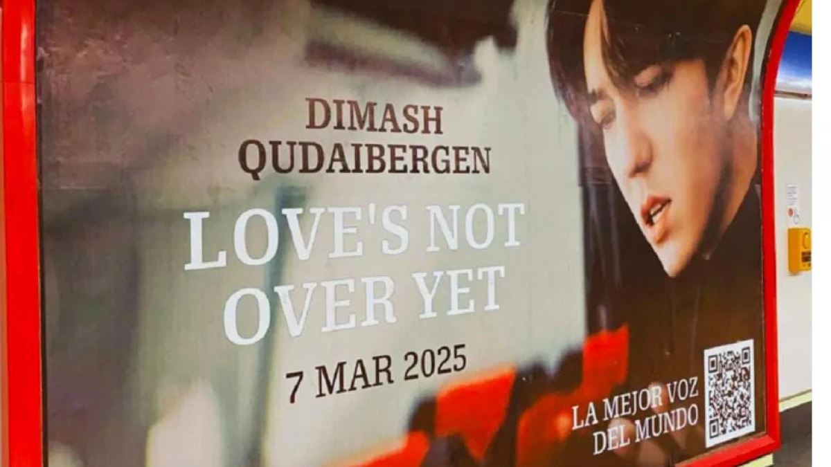 Madrıdte Dımashtyń jańa ániniń qurmetine bılbord ornatyldy