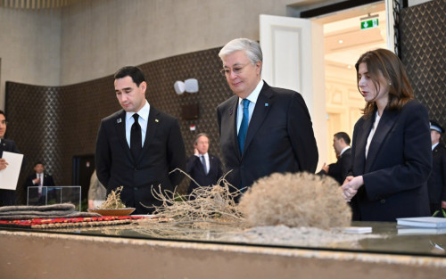 Qasym-Jomart Toqaev Aral Culture Summit kórmesin tamashalady