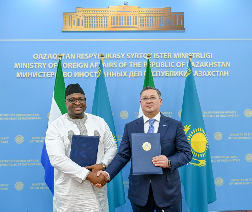 Serra-Leone Respýblıkasynyń SIM basshysy Qazaqstanǵa alǵashqy resmı saparmen keldi