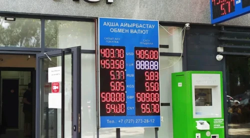 Endi valıýta baǵamy kóshede kórsetilmeıdi