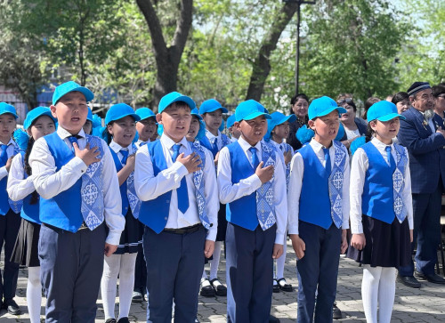 Shymkentte «Jas Búrkit» áskerı-patrıottyq synyby ashyldy