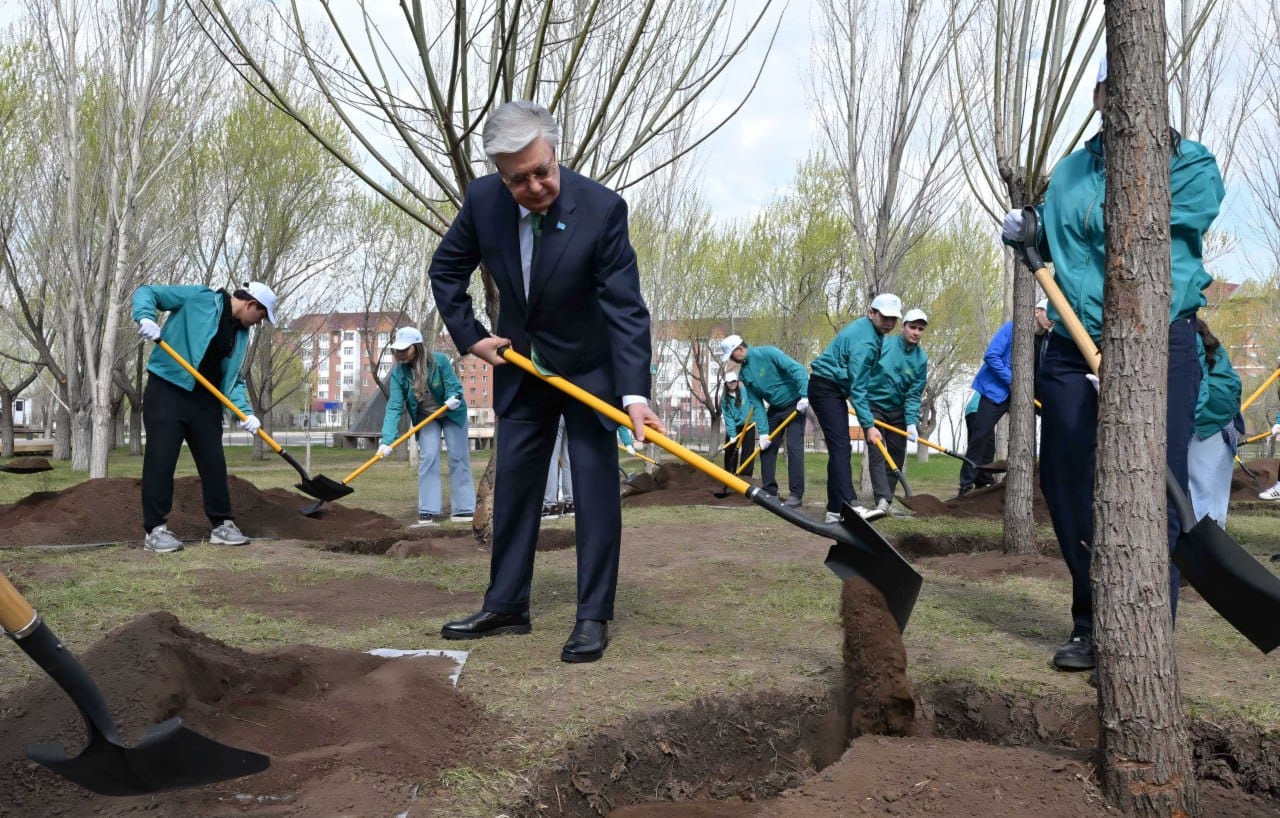 Prezıdent «Jastar» saıabaǵynda aǵash ekti