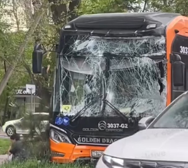 Tarazda eki avtobýs soqtyǵysty: 11 jolaýshy medısınalyq kómekke júgindi