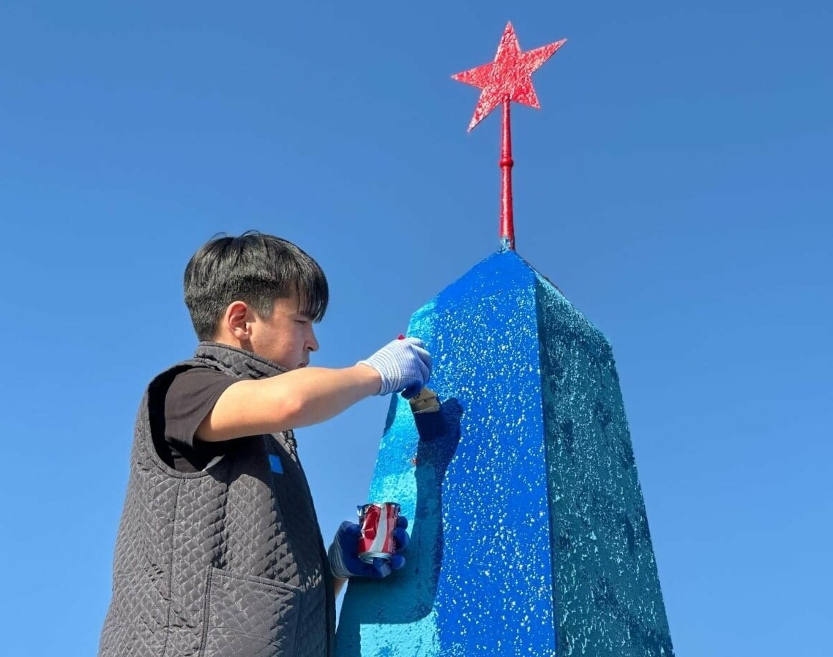 Aýyldyń ornynda eskertkish qaldy