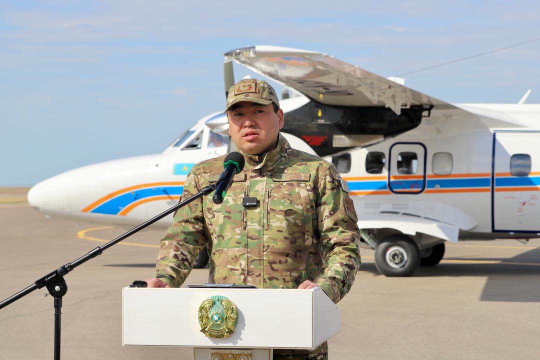 Atyraýda Qazaqstan TJM úshin satyp alynǵan L 410 ekinshi ushaǵyn qarsy aldy