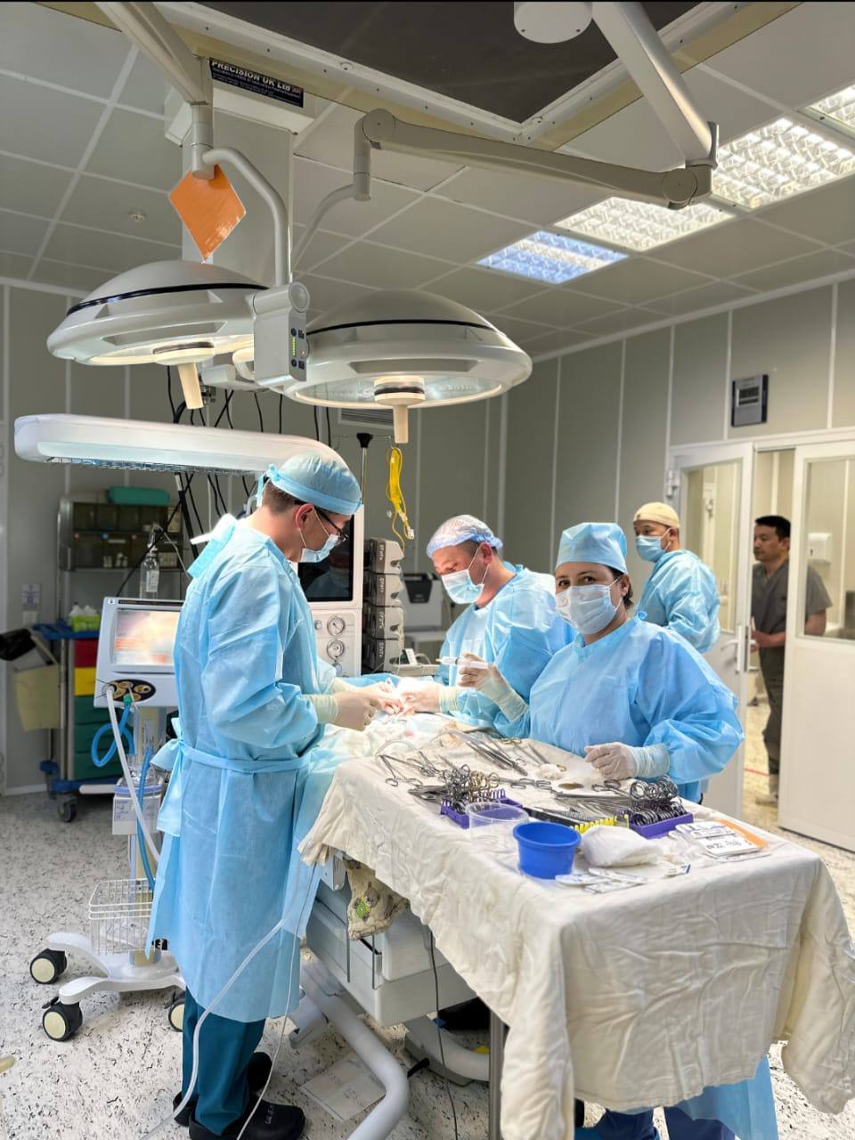 Bir keli salmaqtaǵy sábıdiń júregine kúrdeli ota jasaldy