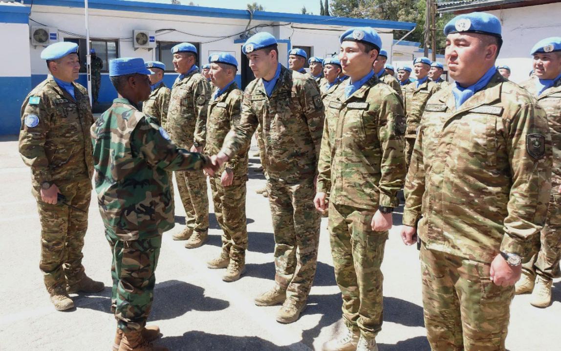 BUU mıssııasynyń qolbasshysy Golan jotalaryndaǵy qazaqstandyq bitimgerlermen kezdesti