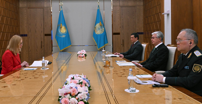 Prezıdent «Egmont» qarjylyq barlaý bólimsheleri tobynyń tóraǵasyn qabyldady