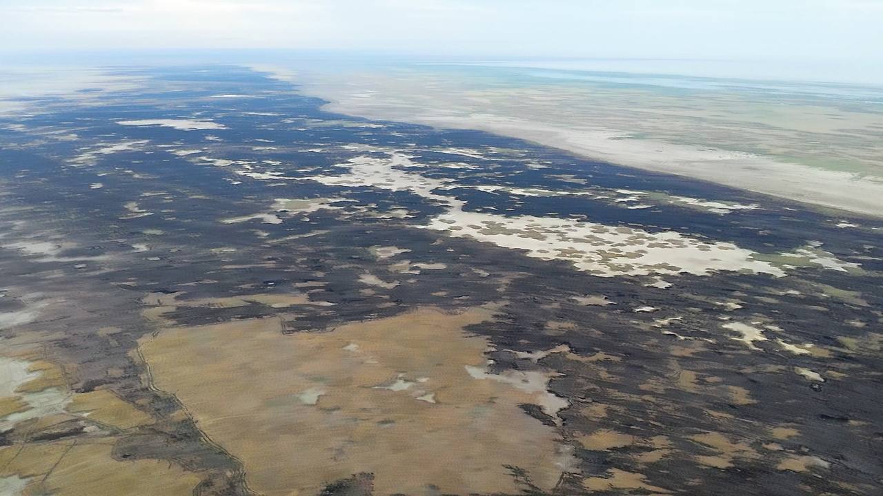 Atyraýdaǵy qamys órti 11 kúnnen keıin sóndirildi