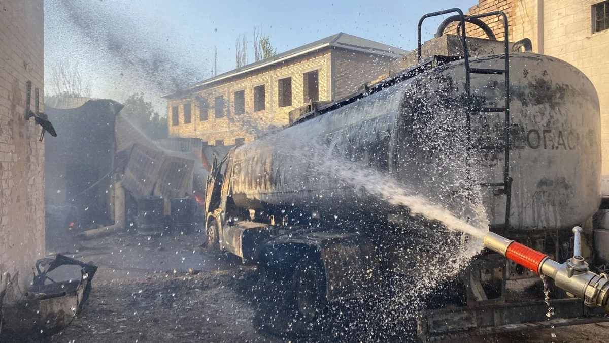 Túrkistanda janarmaı quıý beketinde jarylys boldy
