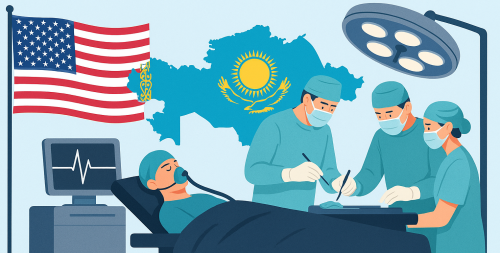 Almatyǵa kelgen amerıkalyq dárigerler 10 naýqasqa kúrdeli ota jasady