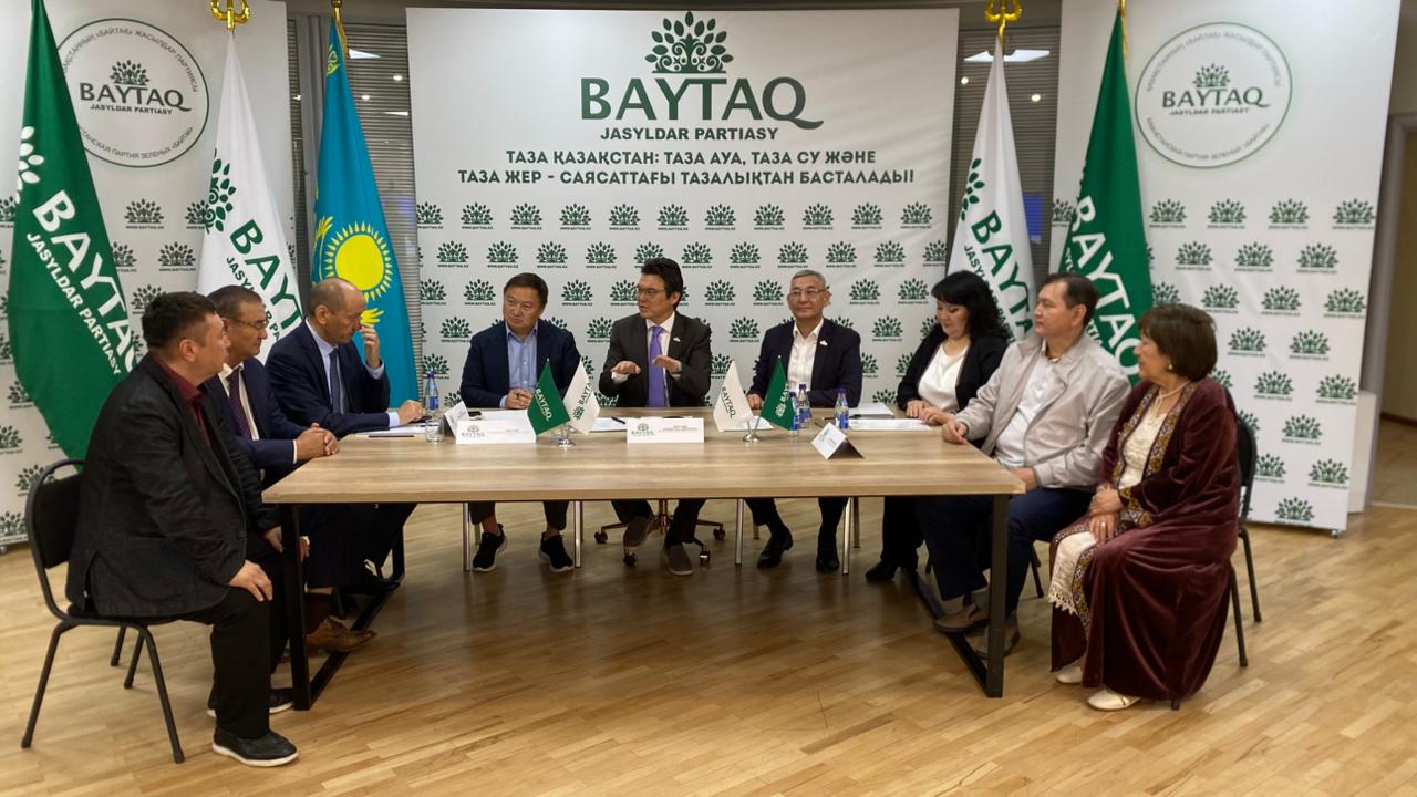 «Baıtaq» partııasy Joldaý boıynsha baspasóz konferensııasyn ótkizdi