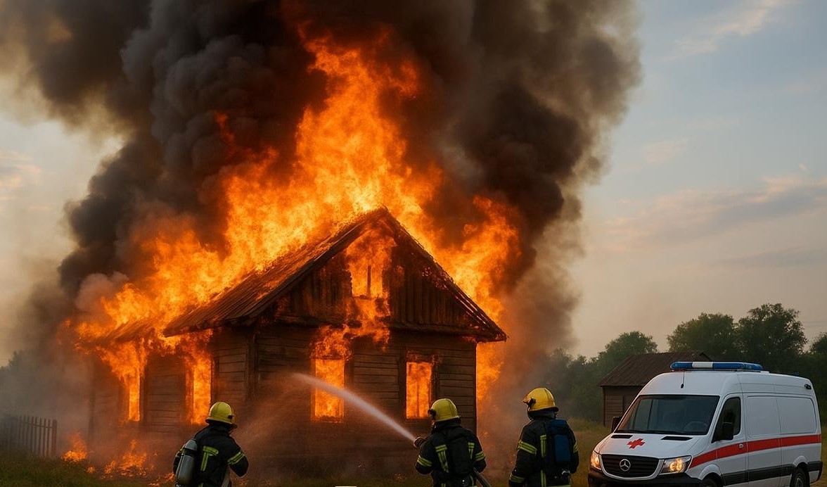 Úsh adamnyń ómirin jalmaǵan órt