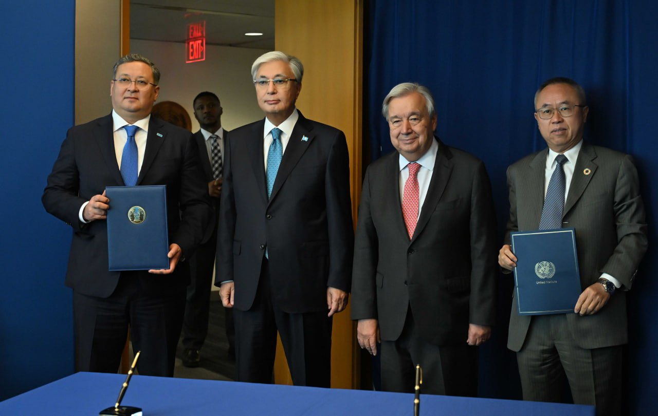 Qasym-Jomart Toqaev BUU Bas hatshysymen kezdesý ótkizdi