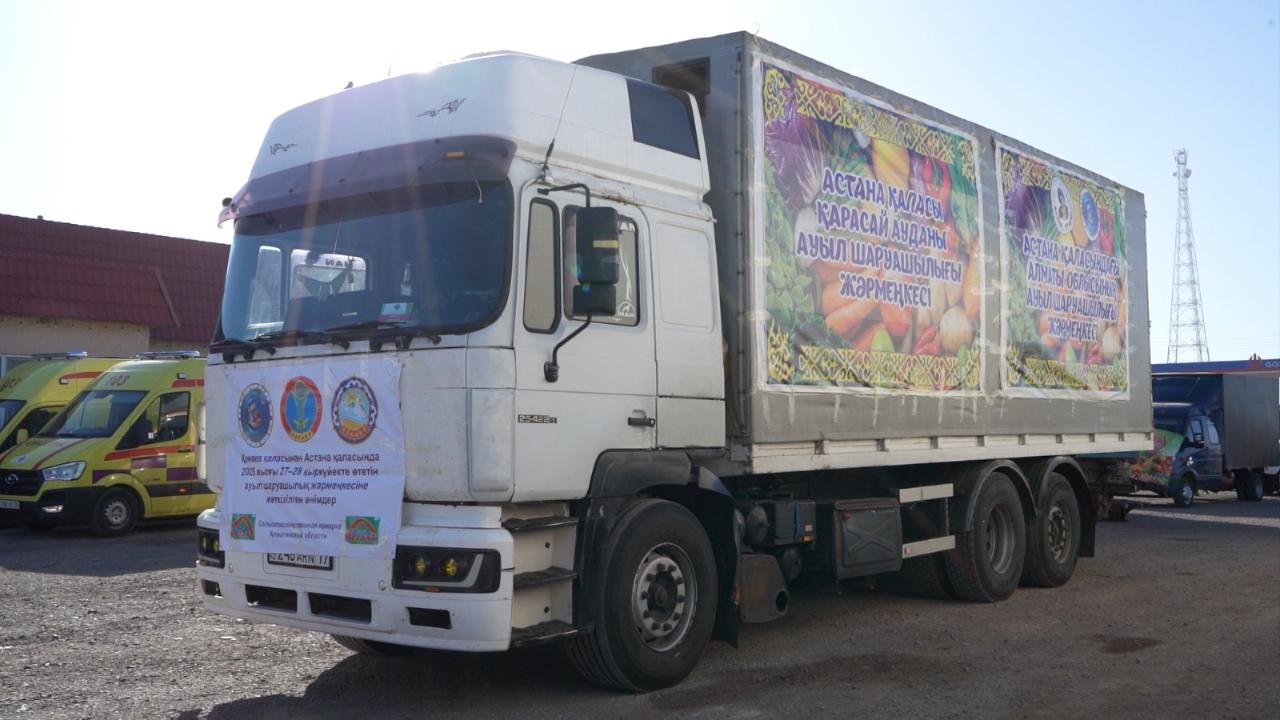 Almaty oblysy Astanaǵa jármeńkege 180 tonna ónim jetkizdi