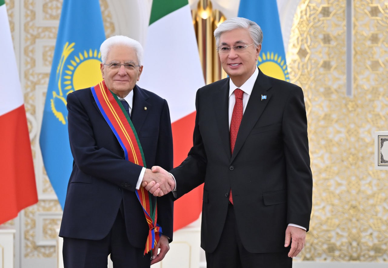 Toqaev Italııa Prezıdentin I dárejeli «Dostyq» ordenimen marapattady