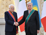 Serdjo Mattarella Qasym-Jomart Toqaevqa Italııanyń eń joǵary nagradasyn tapsyrdy