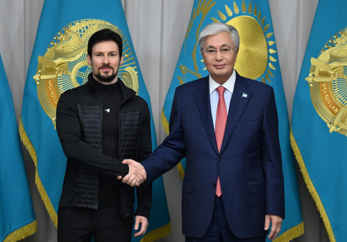 Q.Toqaev Telegram messendjeriniń negizin qalaýshy Pavel Dýrovpen kezdesti