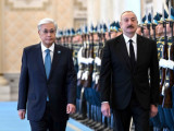 Q.Toqaev Ázerbaıjan Prezıdentin Aqordada qarsy aldy