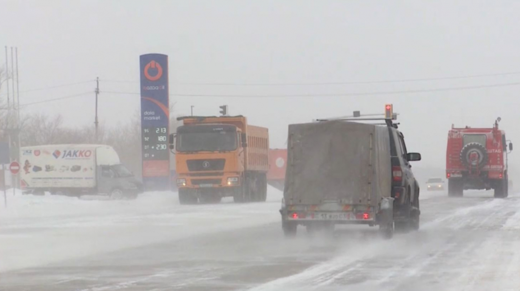 Elimizdiń bes oblysynda kólik qozǵalysy shekteledi