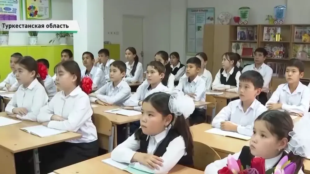 Túrkistan óńirinde 16 jup egiz ben syńar bir mektepte oqıdy