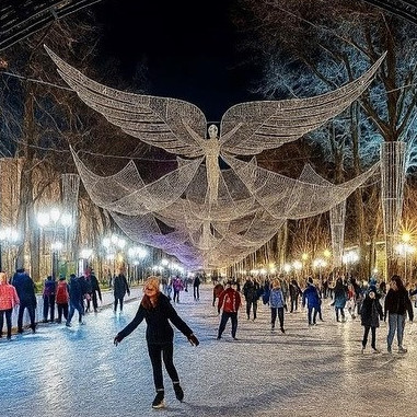 Shymkentte ashyq aspan astyndaǵy muz aıdyndary salynady