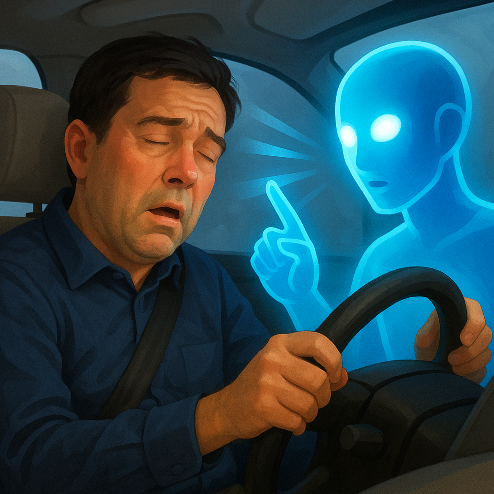 Qalǵyp-múlgigen júrgizýshini JI oıatady