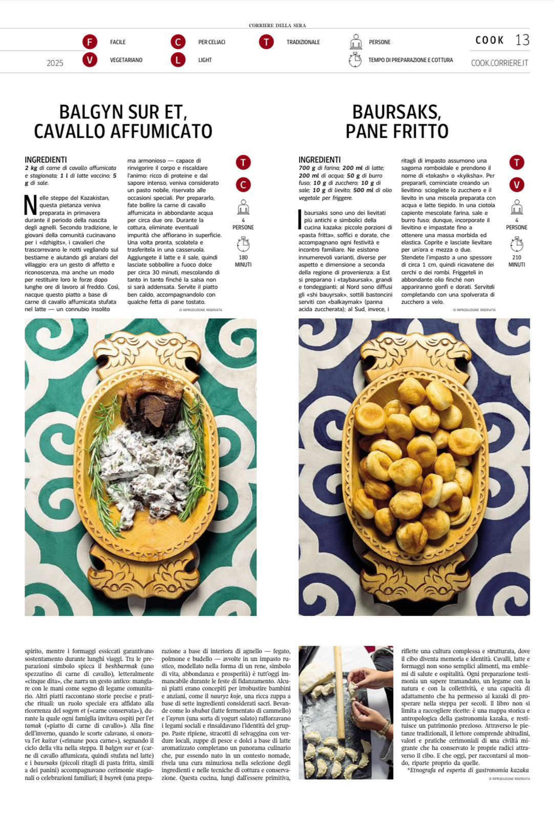 Italııadaǵy COOK jýrnaly alty betin Qazaqstanǵa arnady