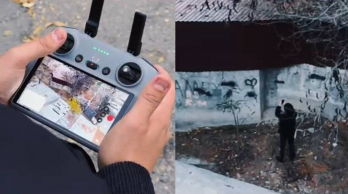 Shymkentte esirtki jasyrýshynyń áreketi dron arqyly áshkere boldy