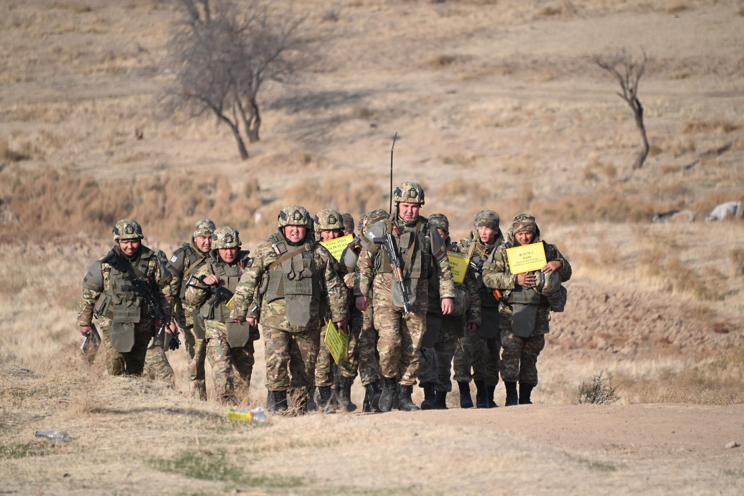 Ońtústik aımaqtyń áskerleri «dabyl» boıynsha kóterildi