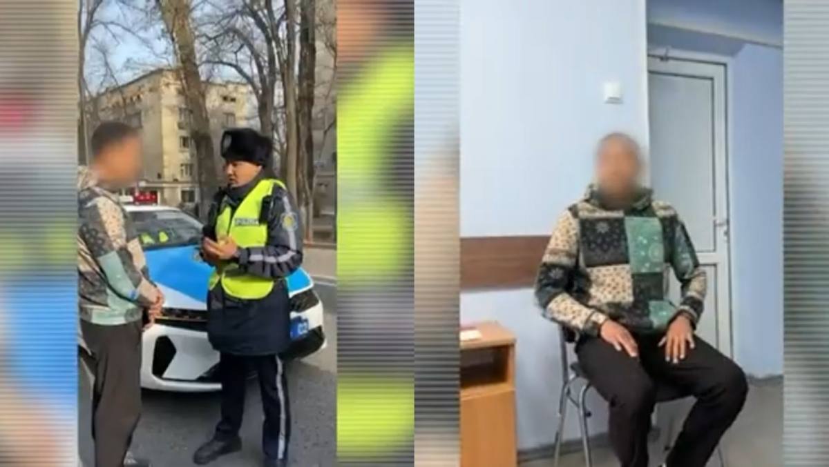 Almatyda esirtkige mas kúıde kólik basqarǵan júrgizýshi ustaldy