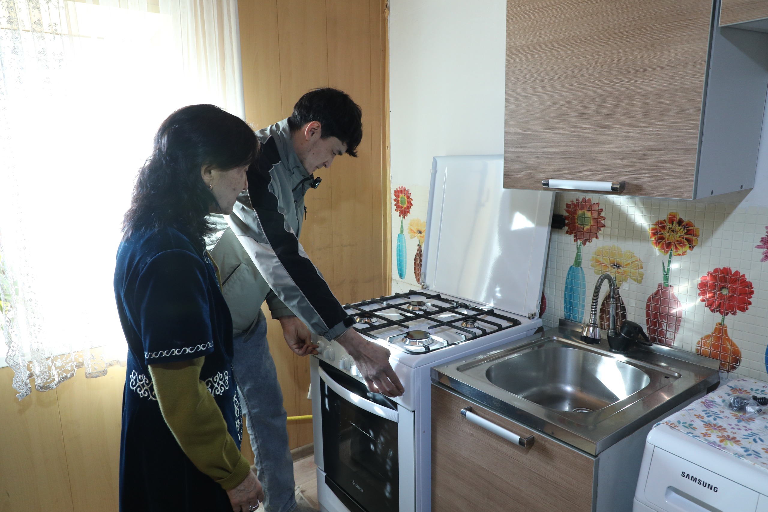 Keńgir aýyly gazǵa qosylyp, taza aýyz sýmen qamtyldy