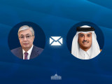 Prezıdent Qatar Ámirine quttyqtaý jedelhatyn joldady