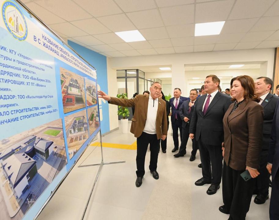 Qyzylorda oblysynyń eń shalǵaı aýyldarynyń birinde zamanaýı mektep ashyldy