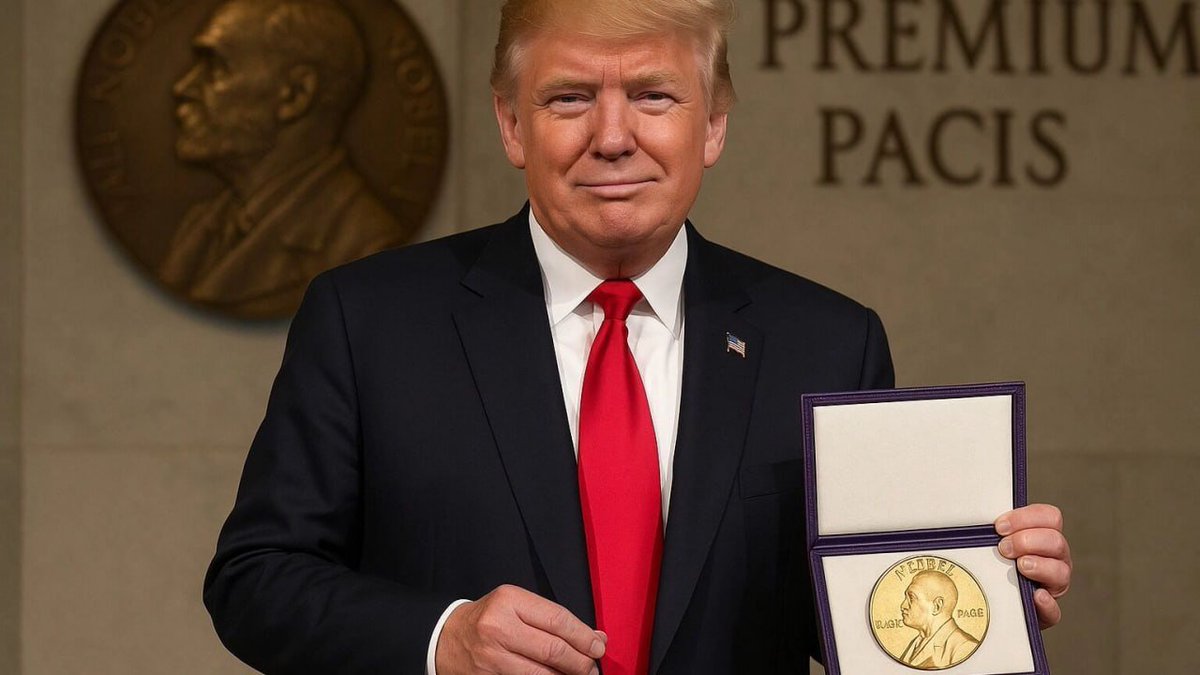 Nobel syılyǵynyń ıegeri Trampqa óziniń syılyǵyn tabys etti