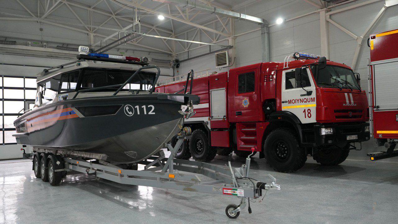 Moıynqum aýdanynda órt sóndirý bólimi ashyldy