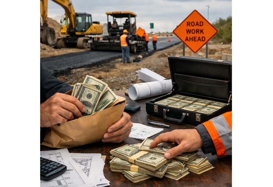 Batys Qazaqstanda jol jóndeýge bólingen 56,5 mln teńge jymqyrylǵan