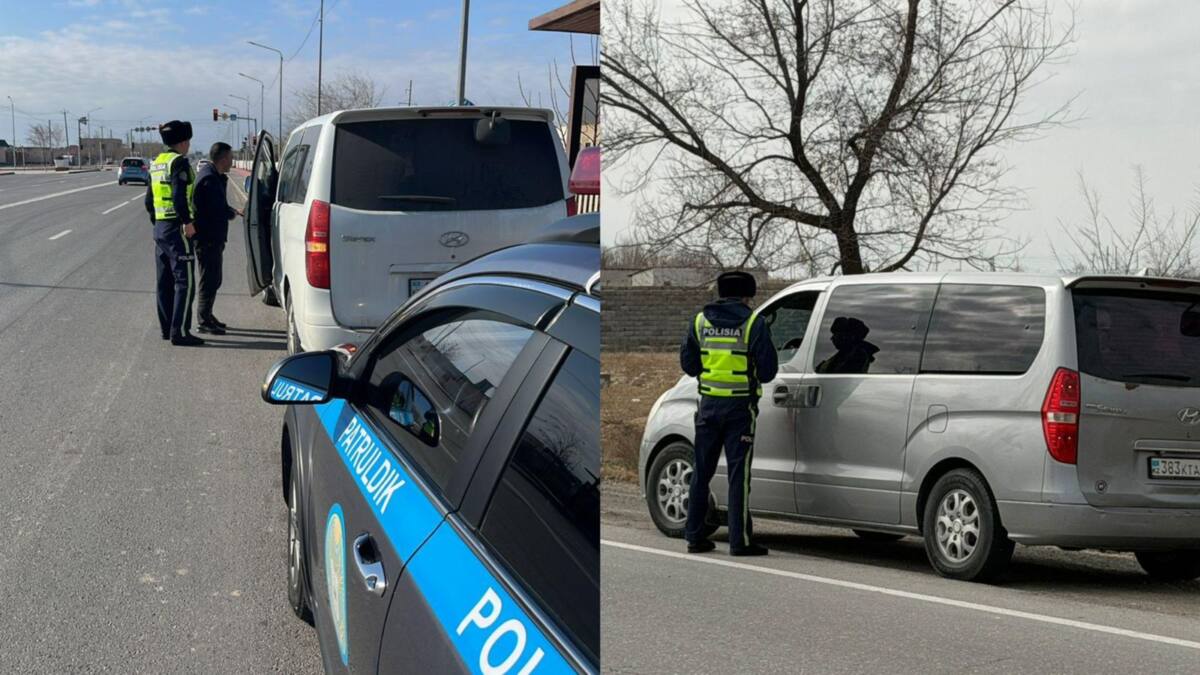 Túrkistanda polıseıler jol erejesin buzǵan 700-den astam júrgizýshini anyqtady