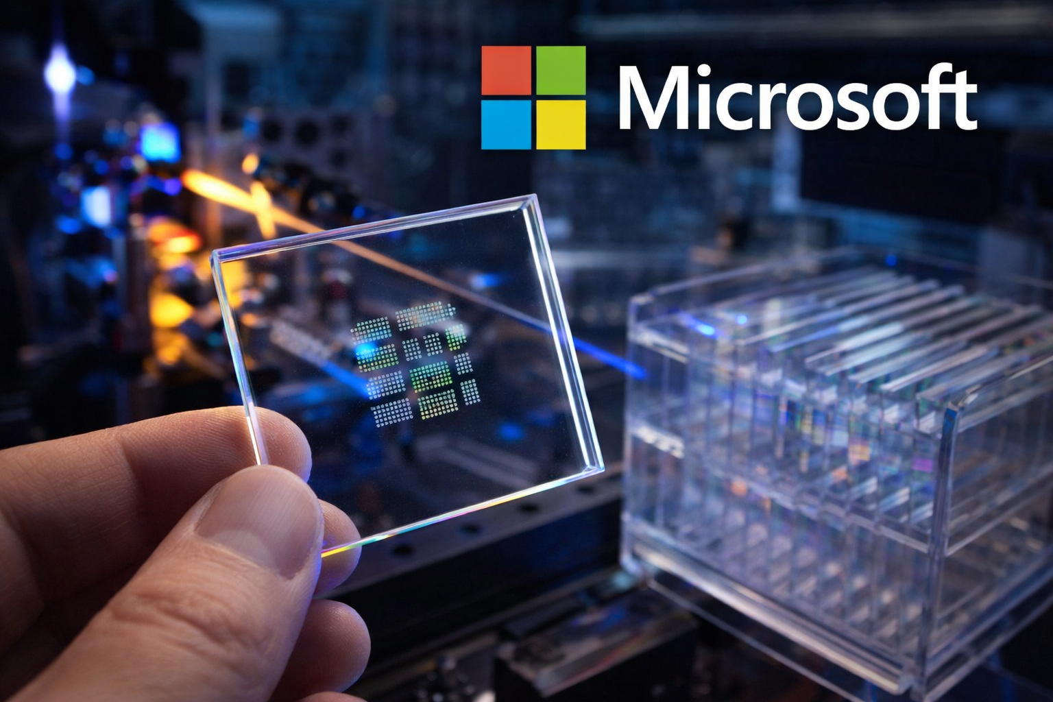 Project Silica: Aqparatty 10 myń jyl saqtaıtyn shyny