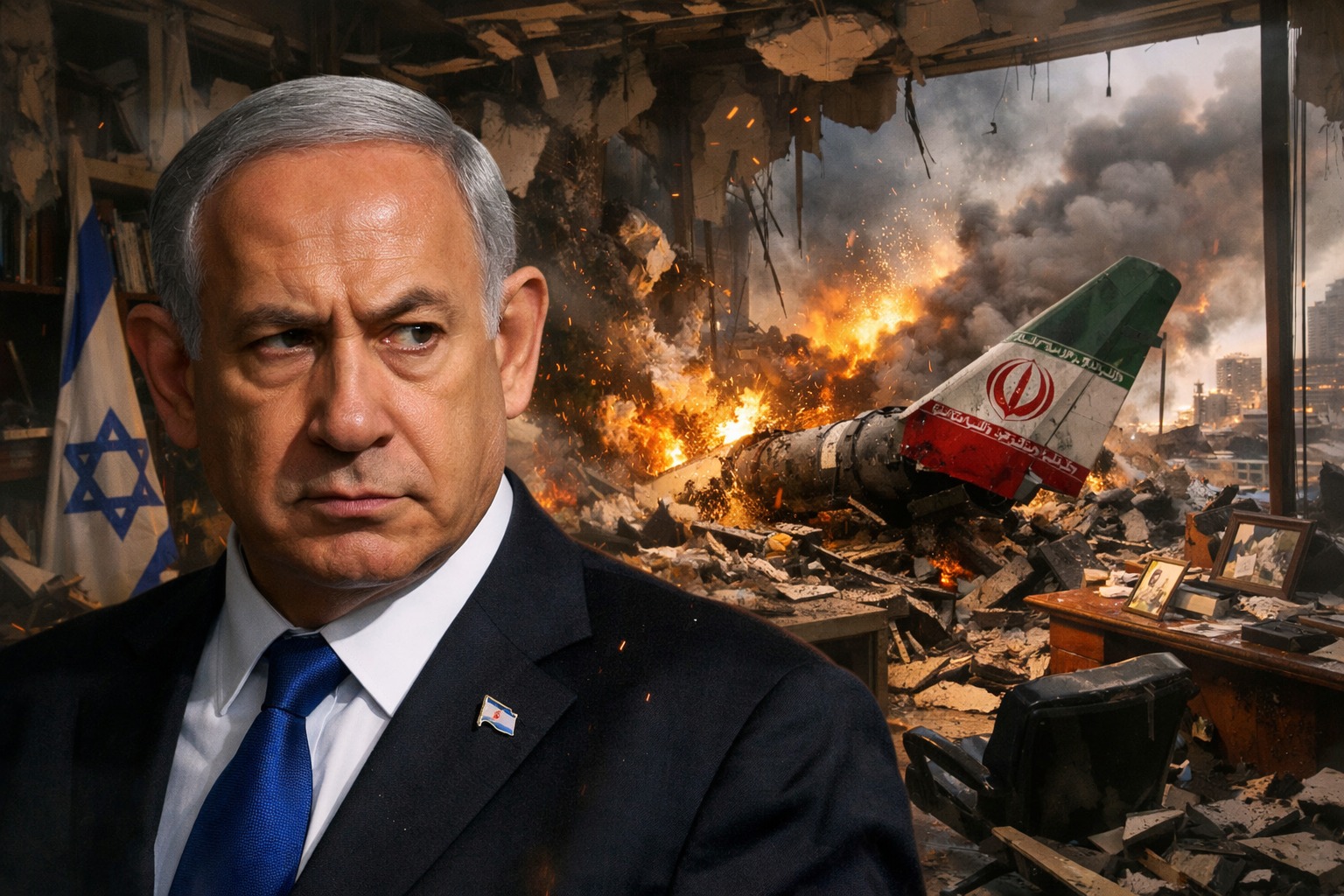 Iran Netanıahýdyń keńsesine soqqy jasady