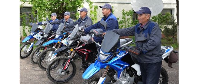 «Qazsýshar» fılıaldaryna 130 jańa motosıkl berildi