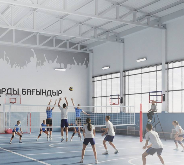 Atyraýda daryndy balalarǵa arnalǵan sport mektebi salynyp jatyr