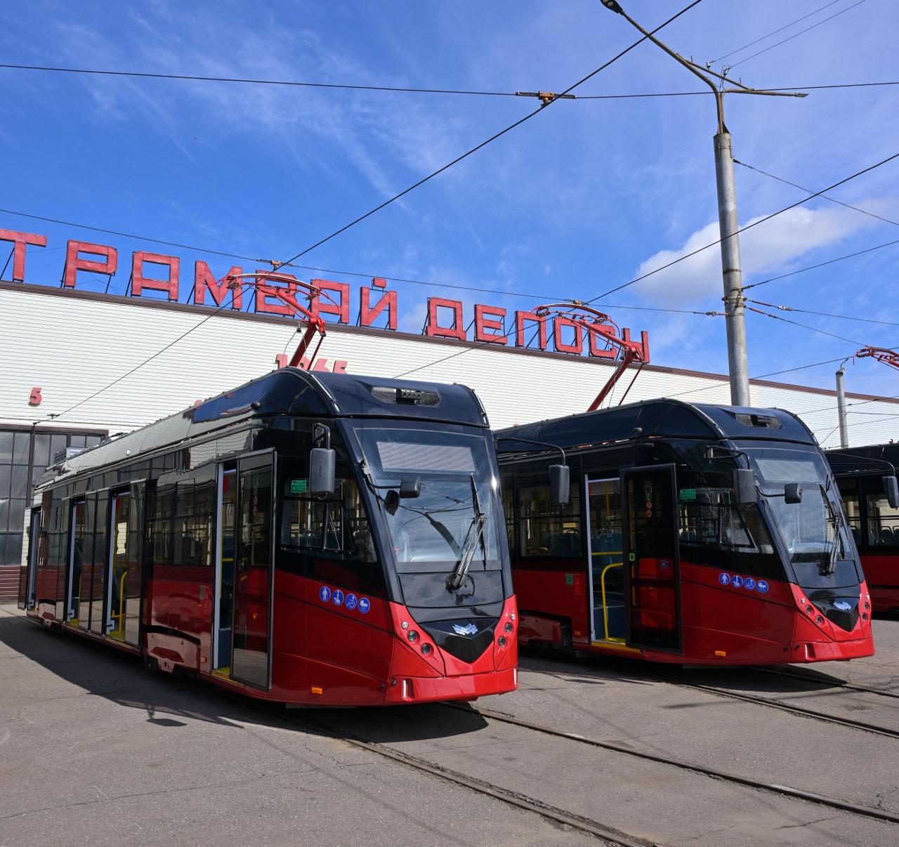 Tramvaı parkinde – jańa vagondar