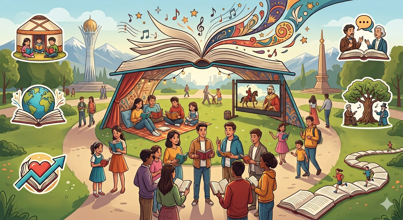 Ulttyq kitap kúnine oraı óńirlerde qandaı is-sharalar ótedi?