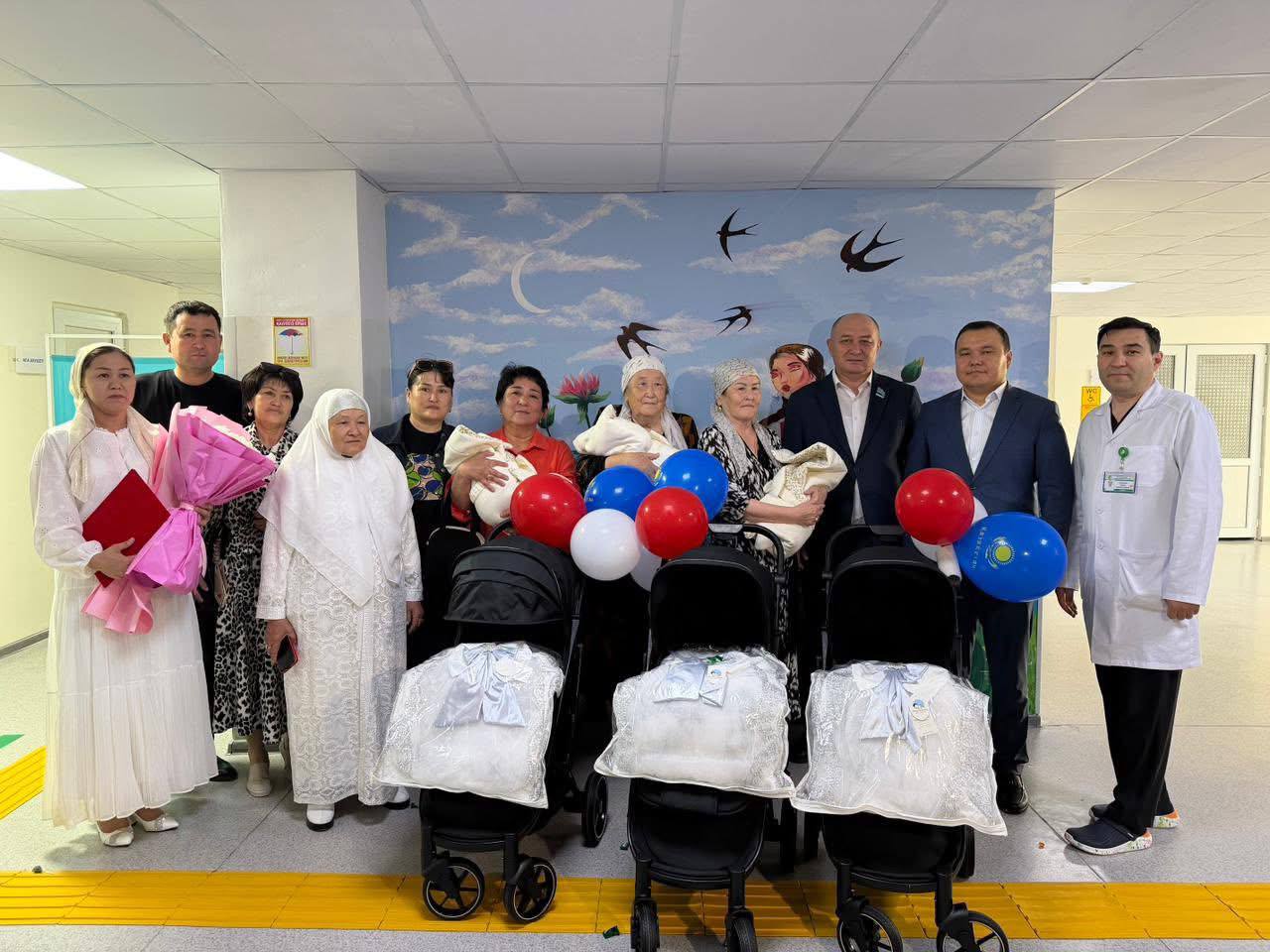 Aıqyn, Aıdyn, Arsen: Túrkistanda úshem dúnıege keldi