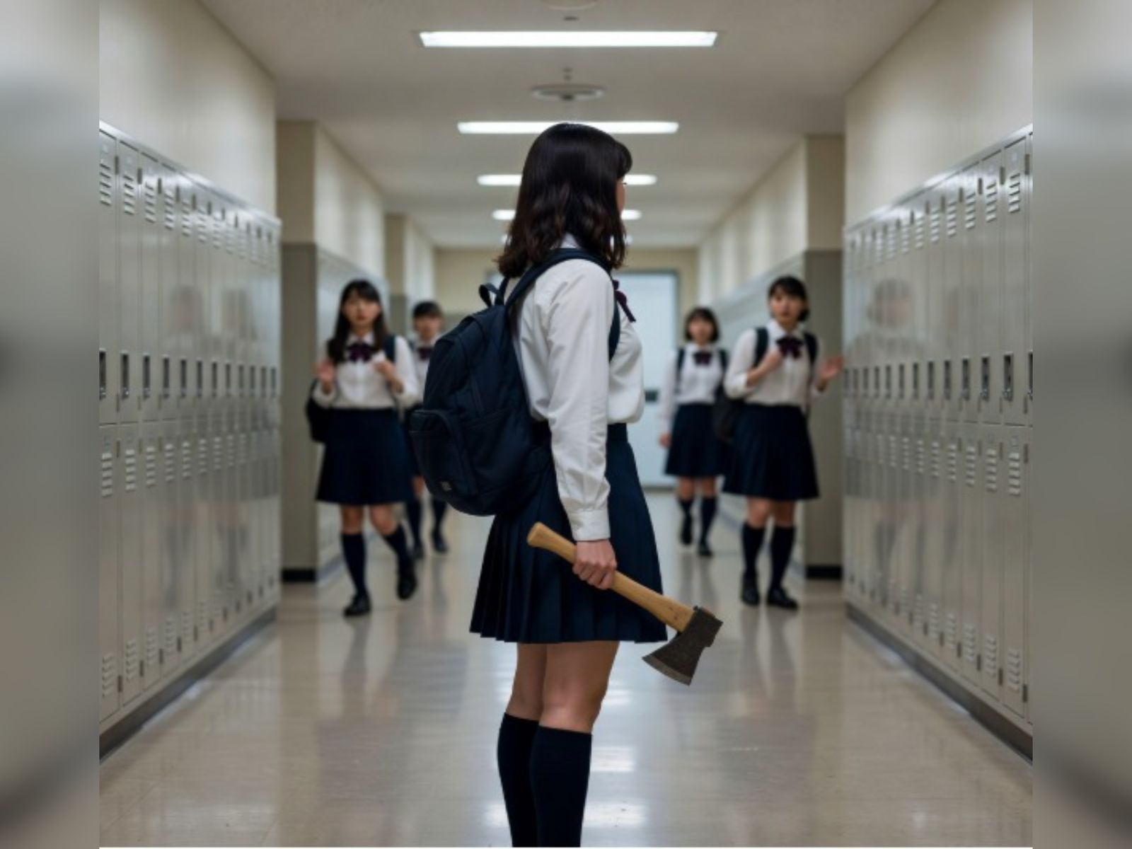 Almatyda oqýshy qyz mektepke balta alyp kelgen