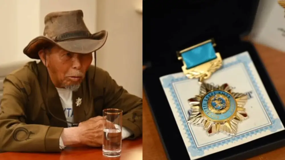 3000 shaqyrym jol: 76 jastaǵy aqsaqal Ulytaýdan Parıjge jaıaý bardy