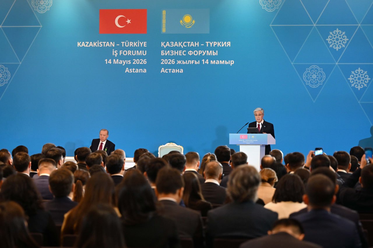 Qasym-Jomart Toqaev pen Rejep Taııp Erdoǵan Qazaqstan-Túrkııa bıznes forýmyna qatysty